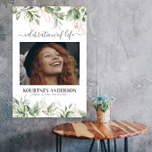 Elegantes botanisches Denkmal Poster