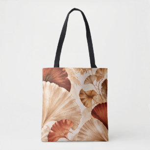Elegantes botanisches Design mit goldenen Ginkgobl Tasche