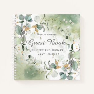Elegantes Botanisches Eukalyptus Greenerity Gästeb Notizblock