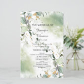 Elegantes botanisches Eukalyptus-Grünprogramm (Stehend Vorderseite)