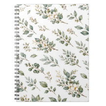 Elegantes botanisches Eukalyptus-Notizbuch