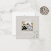 Elegantes botanisches Eukalyptus-Parchment Vielen Mitteilungskarte (Vorderseite/Rückseite Beispiel)