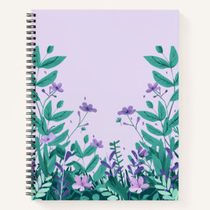 Elegantes botanisches florales Design-Notizbuch ( Notizblock