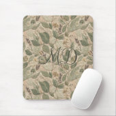 Elegantes botanisches Floralmuster Sage Mousepad (Mit Mouse)