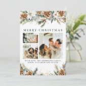 Elegantes botanisches Foliage | Foto Weihnachten (Stehend Vorderseite)