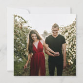 Elegantes botanisches Foto Einladung (Rückseite)