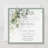 Elegantes botanisches Foto Einladung (Vorderseite)