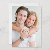 Elegantes botanisches Foto Einladung (Rückseite)