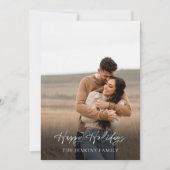 Elegantes botanisches Foto Feiertagskarte (Vorderseite)