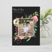 Elegantes botanisches Foto Feiertagskarte (Stehend Vorderseite)