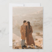 Elegantes botanisches Foto Hochzeit Save The Date (Rückseite)