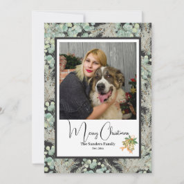 Elegantes botanisches Foto Jahrgang Weihnachten DG