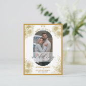 Elegantes botanisches Foto mit Sonnenblumen Save t Postkarte (Stehend Vorderseite)