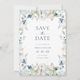 Elegantes botanisches Foto Save The Date