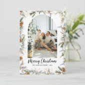 Elegantes botanisches Foto Weihnachten (Stehend Vorderseite)