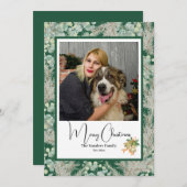 Elegantes botanisches Foto Weihnachten (Vorne/Hinten)