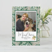 Elegantes botanisches Foto Weihnachten (Stehend Vorderseite)