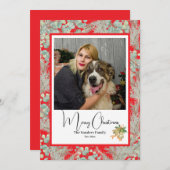 Elegantes botanisches Foto Weihnachten (Vorne/Hinten)