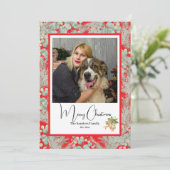 Elegantes botanisches Foto Weihnachten (Stehend Vorderseite)