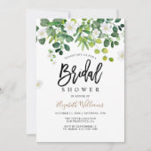 Elegantes botanisches Frühlingssemble Brautparty Einladung (Vorderseite)