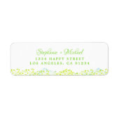 Elegantes botanisches Grünes Blätter (Vorne)