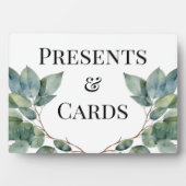 Elegantes botanisches Grüntöne Fotoplatte (Vorderseite)