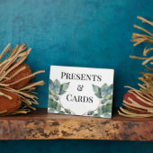 Elegantes botanisches Grüntöne Fotoplatte (Seite)