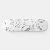 Elegantes botanisches Hängeregister-Set Skateboard (Horizontal)
