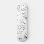 Elegantes botanisches Hängeregister-Set Skateboard (Vorderseite)