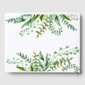 Elegantes Botanisches Hochzeitsbuch Gästebuch (Rückseite)