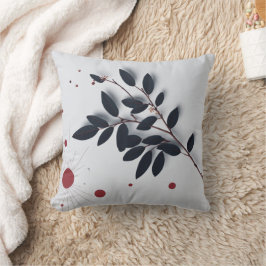 Elegantes Botanisches Kissen - Natur Inspiriert