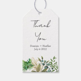 Elegantes botanisches Leaf Geschenkanhänger