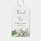 Elegantes botanisches Leaf Geschenkanhänger (Vorderseite)