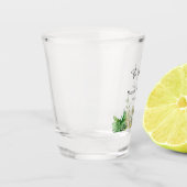 Elegantes botanisches Leaf Schnapsglas (Links)