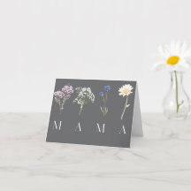Elegantes botanisches Mama-Design für den Mutterta