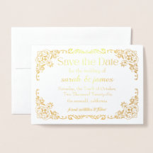 Elegantes Botanisches mit Echtgoldfolie 
