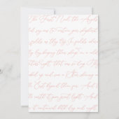 Elegantes botanisches monochromatisches Foto Weihn Karte (Rückseite)