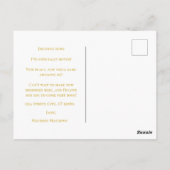 Elegantes Botanisches Monogramm, das ich bewegt ha Postkarte (Rückseite)