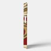 Elegantes botanisches Motiv mit Tan Foliage Case-Mate iPhone Hülle (Rückseite / Rechts)