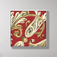 Elegantes botanisches Motiv mit Tan Foliage