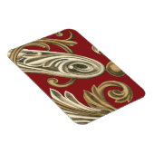 Elegantes botanisches Motiv mit Tan Foliage Magnet (Rechte Seite)