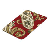 Elegantes botanisches Motiv mit Tan Foliage Magnet (Linke Seite)