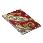 Elegantes botanisches Motiv mit Tan Foliage Notizblock (Rechte Seite)