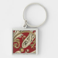 Elegantes botanisches Motiv mit Tan Foliage