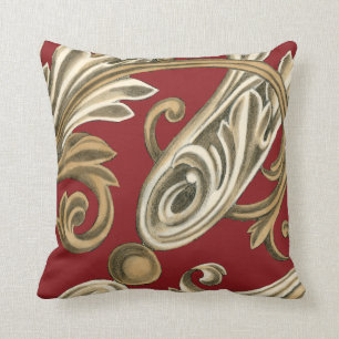 Elegantes botanisches Motiv mit TAN-Laub Kissen