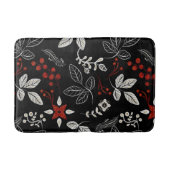Elegantes botanisches Muster Badematte (Vorderseite)