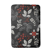 Elegantes botanisches Muster Badematte (Vorderseite Vertikal)