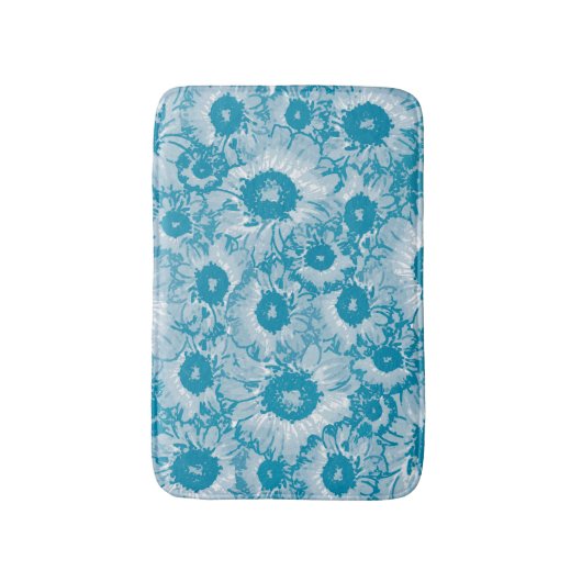 Elegantes botanisches Muster Badematte (Vorderseite Vertikal)