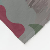 Elegantes botanisches Muster Fleecedecke (Ecke)