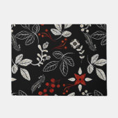 Elegantes botanisches Muster Fußmatte (Vorderseite)
